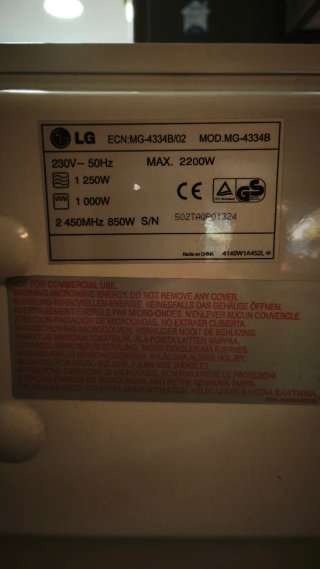 Microondas LG Grill WAVEDOM.