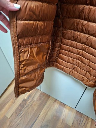 Anorak corto marrón/naranja