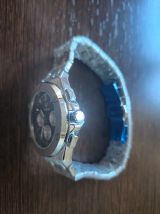 Reloj Tevise Negro y Plateado