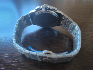 Reloj Tevise Negro y Plateado