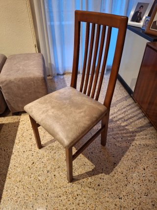 Mesa comedor extensible y 6 sillas