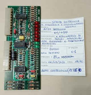 Scheda Elettronica Di Interfaccia ALTER