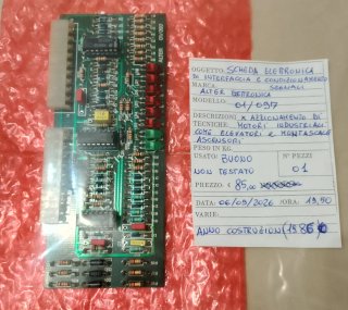 Scheda Elettronica Di Interfaccia ALTER