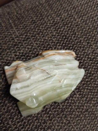 Rana piedra de Onix Natural Tallada a mano