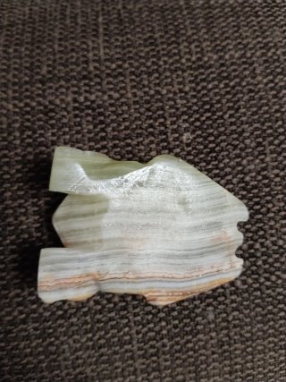 Rana piedra de Onix Natural Tallada a mano