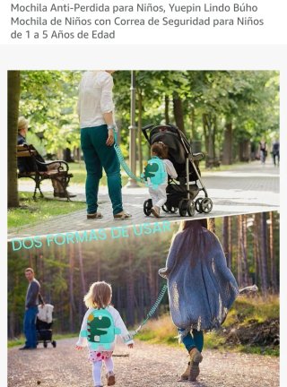 Mochila antiperdida con pulsera infantil