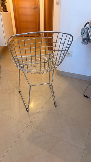 2 Sillas Metálicas Diseño Moderno