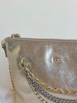 Borsa a tracolla vintage Palio colore oro