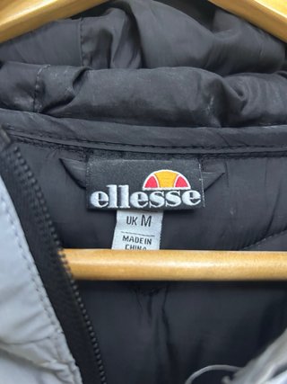 Abrigo Ellesse reflectante plateado