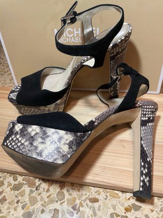 Sandalias Tacones Michael Kors Piel Serpiente