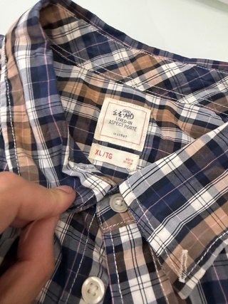 Camicia a quadri vintage uomo