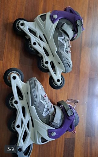 Patines Oxelo Morado y Gris