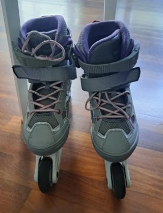 Patines Oxelo Morado y Gris