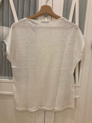 Camiseta 100% lino Mango