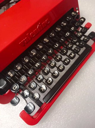 Máquina escribir valentine olivetti olivetti rojo