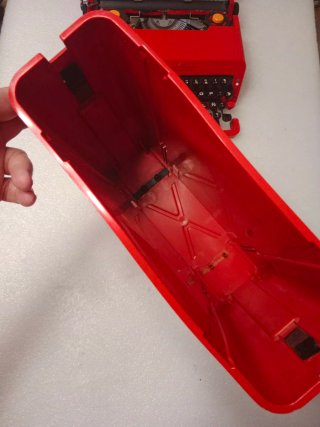 Máquina escribir valentine olivetti olivetti rojo