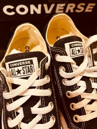 Converse Negras talla 37 nuevas con caja