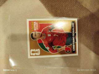 Cromo Extra Sticker Cristiano Ronaldo Panini
