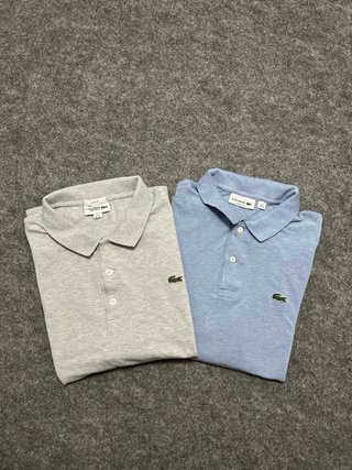 Pack 2 Camisetas Lacoste Azul y Gris
