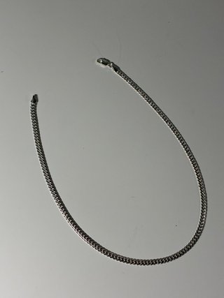 Cadena collar bañada en plata 50 cm