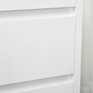 Cómoda blanca de madera con 3 cajones