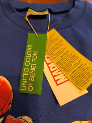 Sudadera Spiderman Benetton Azul