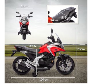 Moto Eléctrica Infantil Roja y Negra