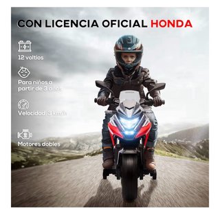 Moto Eléctrica Infantil Roja y Negra