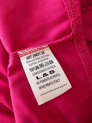 Camicia crop fucsia