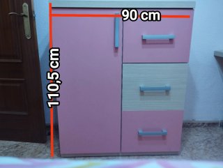 Cama nido Compacto juvenil con cómoda y 2 colchone