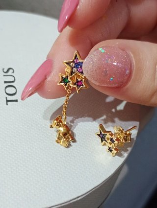 Pendientes estrellas multicolor