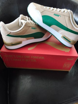 Zapatillas Puma Talla 45 Beige y Verde