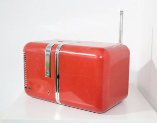 Radio Brionvega TS502 Cubo Rossa CAF arredamento