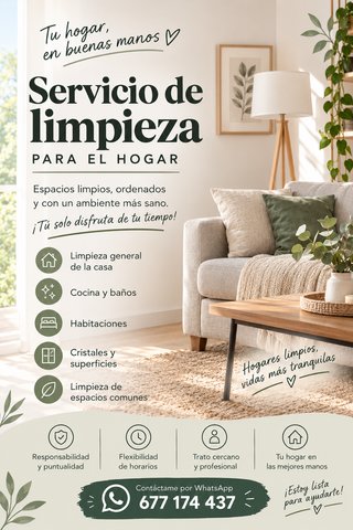 Servicio de limpieza para el hogar