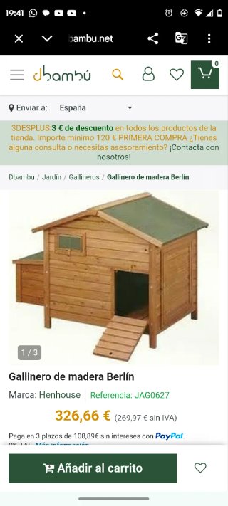 Gallinero de madera Berlín