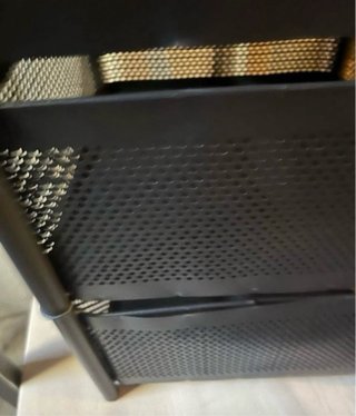 Scaffale rotante 4 ripiani nero