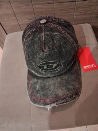Cappellino Diesel distressed nero