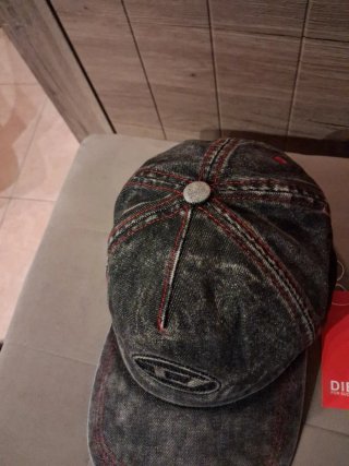 Cappellino Diesel distressed nero