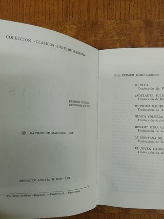 Yerbi, Dos Passos, Du Mauier. Años 50/60 + 1as Ed.