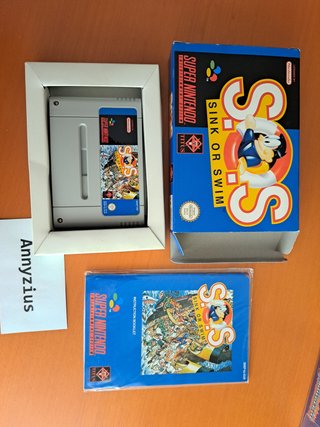 SOS Sink or Swim Super Nintendo SNES PAL