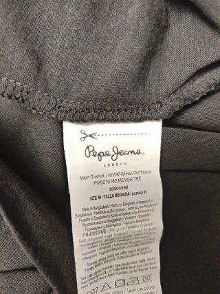 Camiseta Pepe Jeans Negra Talla M