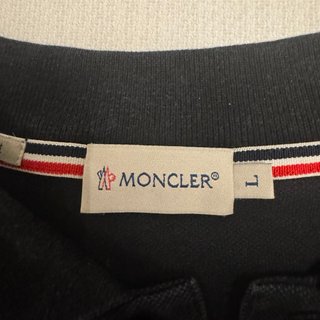Polo Moncler Manga Larga Negro