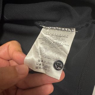 Polo Moncler Manga Larga Negro