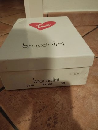 Sandali eleganti Braccialini oro Tg 38