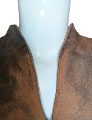 Vestido 100% Seda Natural. Bordado Artesanal T-36