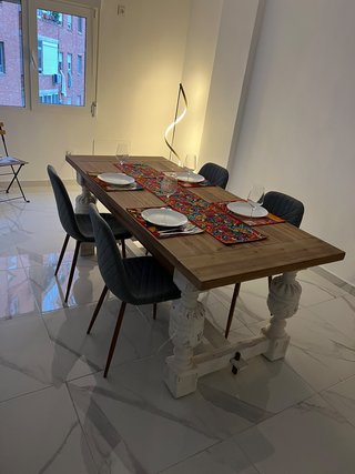 Mesa Comedor Madera Maciza Estilo Monasterio