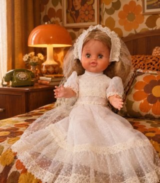 Muñeca comunión vintage