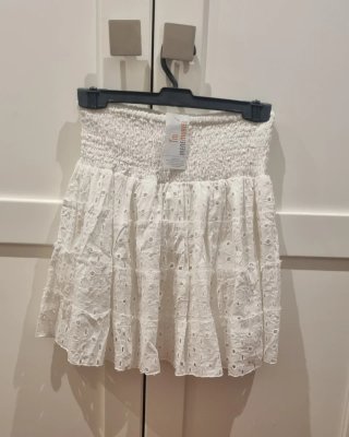 Falda corta blanca IRENE MURRIEL