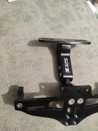 Portamatrículas Kawasaki Z125 Negro