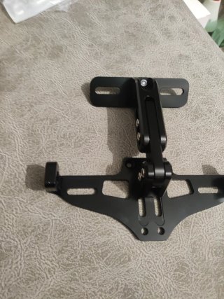 Portamatrículas Kawasaki Z125 Negro